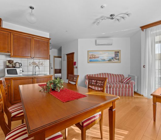 Two-bedrooms apartment with balcony at Villa Armin