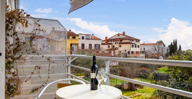 Apartment Dezela with two balconies