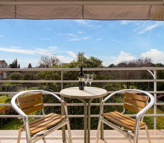 Apartment Dezela with two balconies